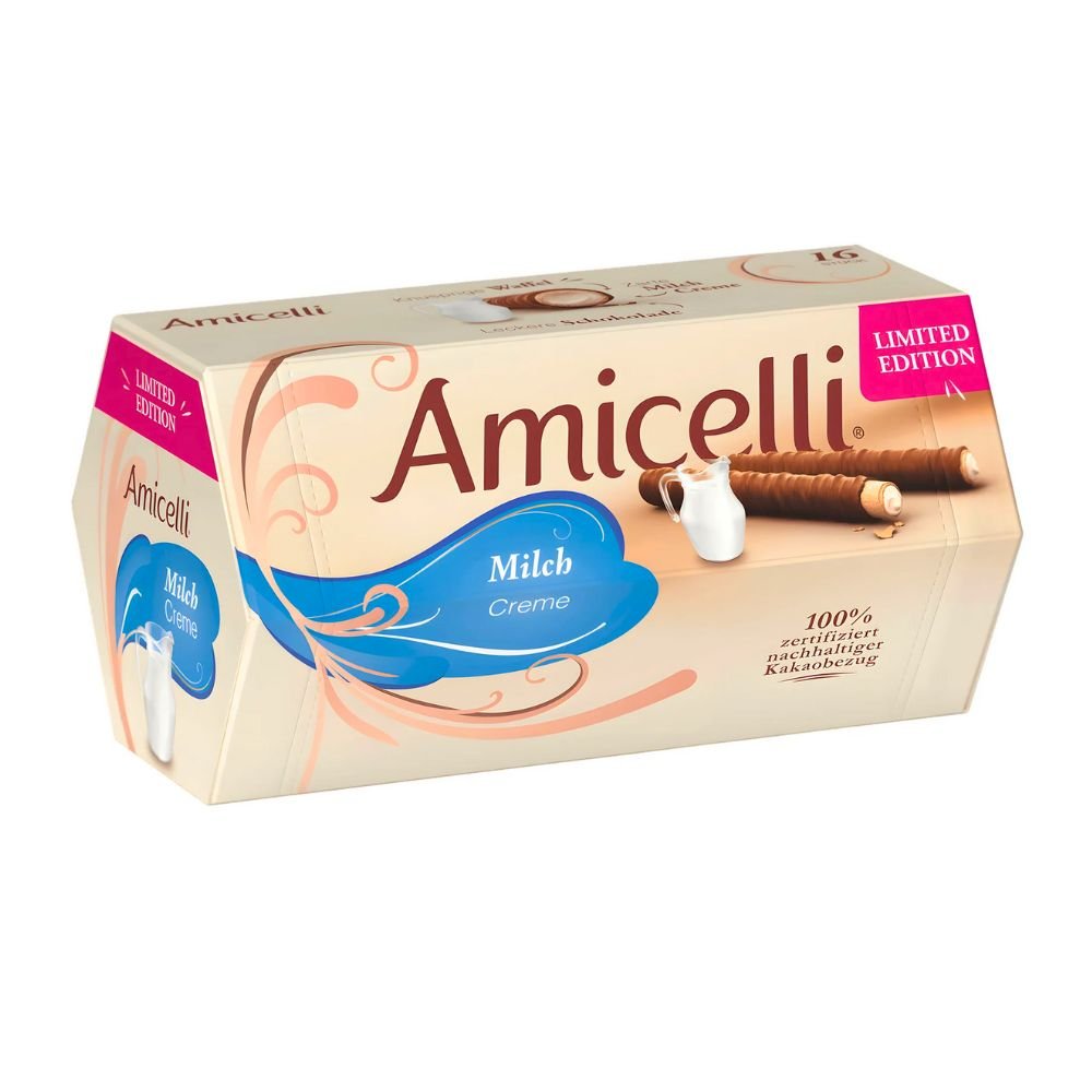 Amicelli Kakao Milk Hazelnut Creme Chocolate Stick 150g - Beehive Chocolate & Gift Malaysia