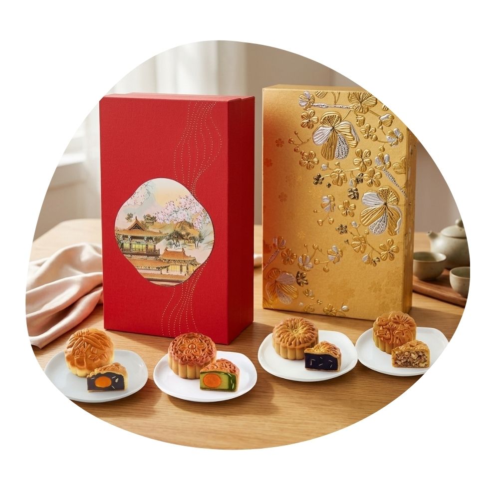 Baker's Cottage Mooncake (Assorted Flavours) [HALAL] 麦可思月饼 - 221147-pistachio - Beehive Chocolate & Gift Malaysia