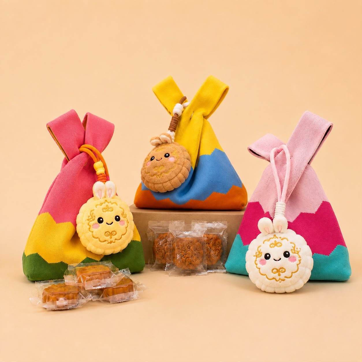 Beehive Chocolate Moonlit Bunny Mid-Autumn Mini Mooncake with Plush Gift Bag -  - Beehive Chocolate & Gift Malaysia