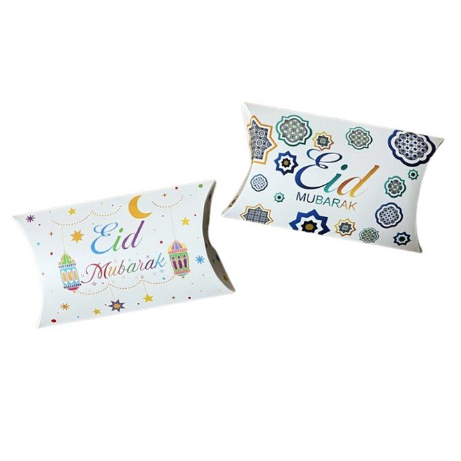 Beehive Snackies Eid Mubarak Raya Doorgift Elit Mariami Raya Cookies Pillow Gift Box - Beehive Chocolate & Gift Malaysia