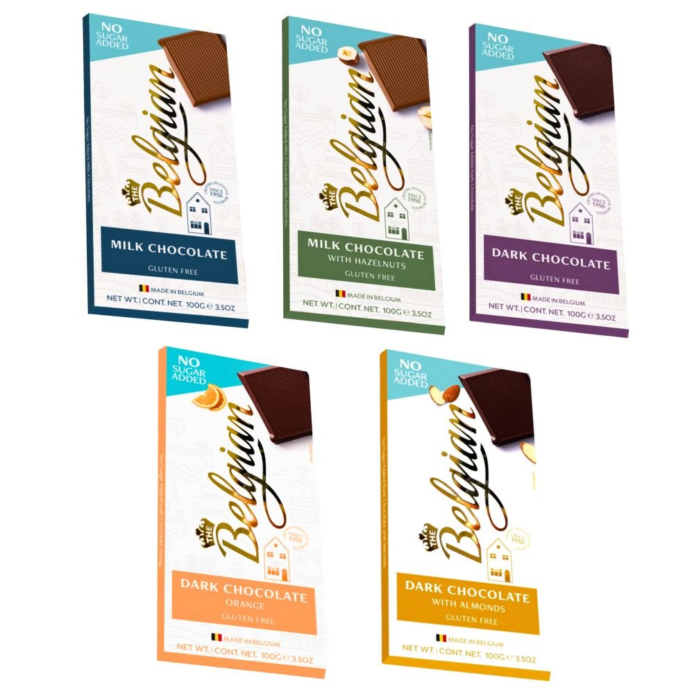 Belgian No Sugar Added Chocolate Bar 70g - Beehive Chocolate & Gift Malaysia