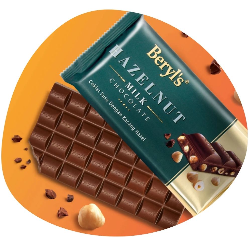 Beryls Assorted Dark Milk Chocolate Bar 40g - 160g - Beehive Chocolate & Gift Malaysia
