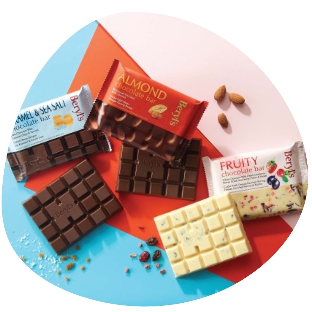 Beryls Chocolate Bar Assorted Flavour 100g - Beehive Chocolate & Gift Malaysia