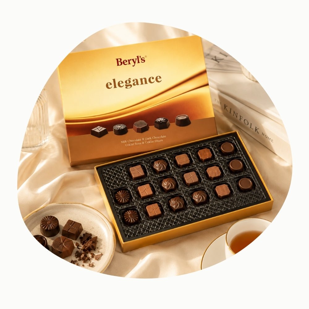 Beryls Elegance Milk & Dark Chocolate 160g - Beehive Chocolate & Gift Malaysia