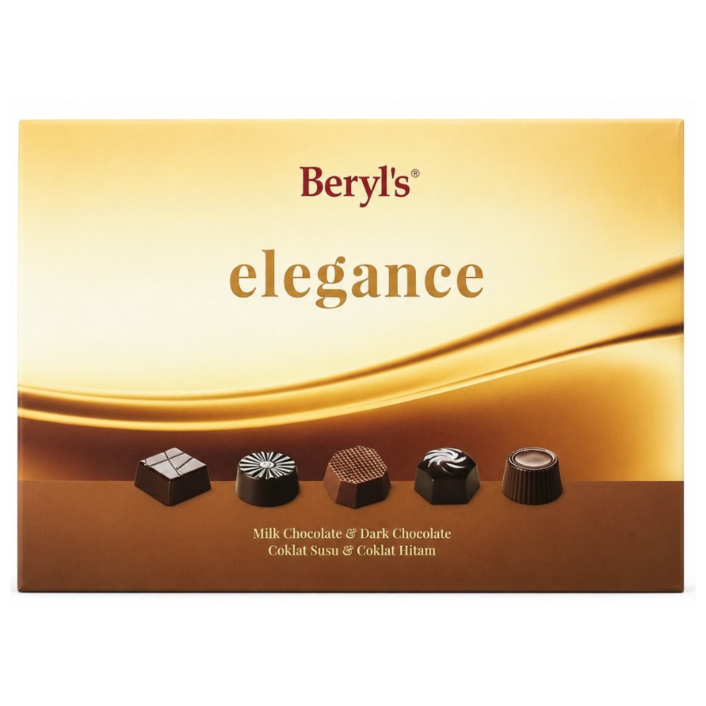Beryls Elegance Milk & Dark Chocolate 160g - Beehive Chocolate & Gift Malaysia