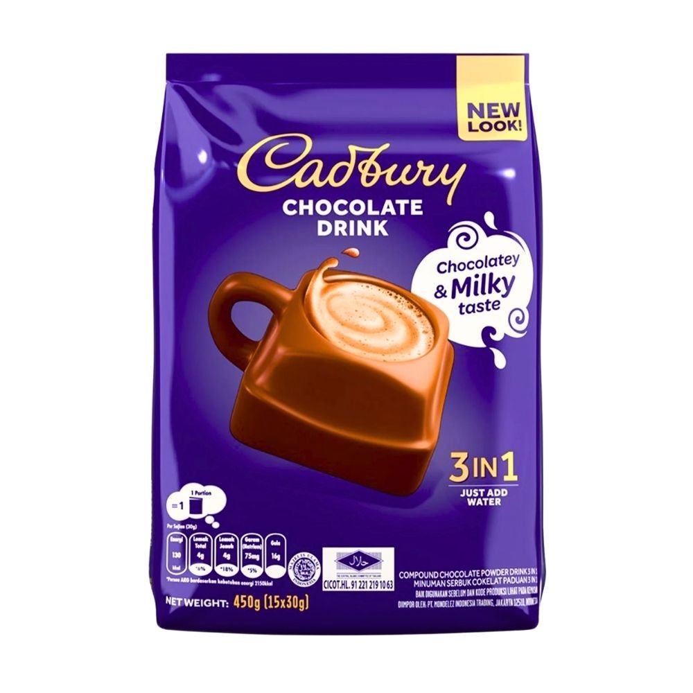 Cadbury 3 in 1 Hot Chocolate Drink 390g - Beehive Chocolate & Gift Malaysia