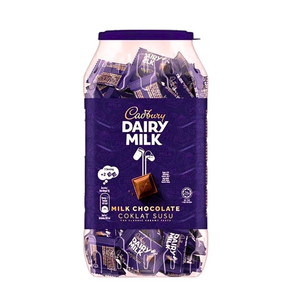 Cadbury Dairy Milk Chocolate Neap Jar 405g - Beehive Chocolate & Gift Malaysia