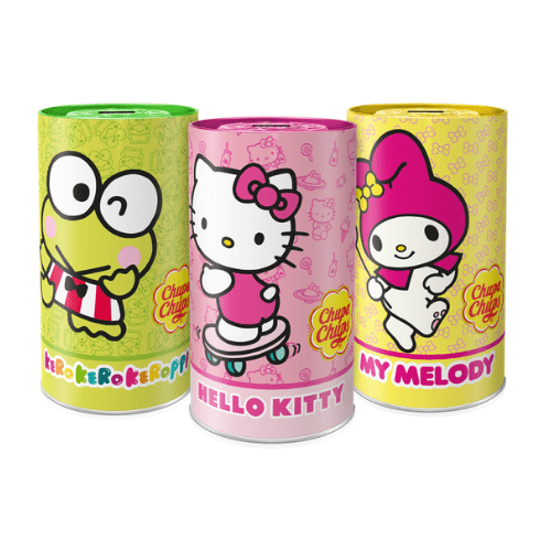 Chupa Chups Lollipop Sanrio Money Box Tin 192g - Beehive Chocolate & Gift Malaysia
