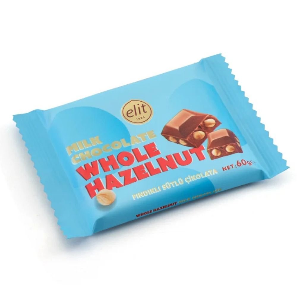 elit Assorted Milk Chocolate Nut Bar 60g - Beehive Chocolate & Gift Malaysia
