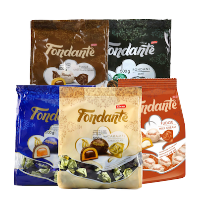 Elvan Fondante Assorted Caramel Fudge Milk Chocolate Sharebag 150g - 400g - Beehive Chocolate & Gift Malaysia
