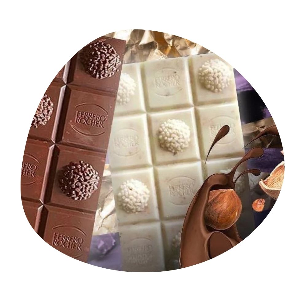 Ferrero Rocher Dark Milk White Hazelnut Raffaello Coconut Almond Chocolate Bar 90g - 270g - Beehive Chocolate & Gift Malaysia