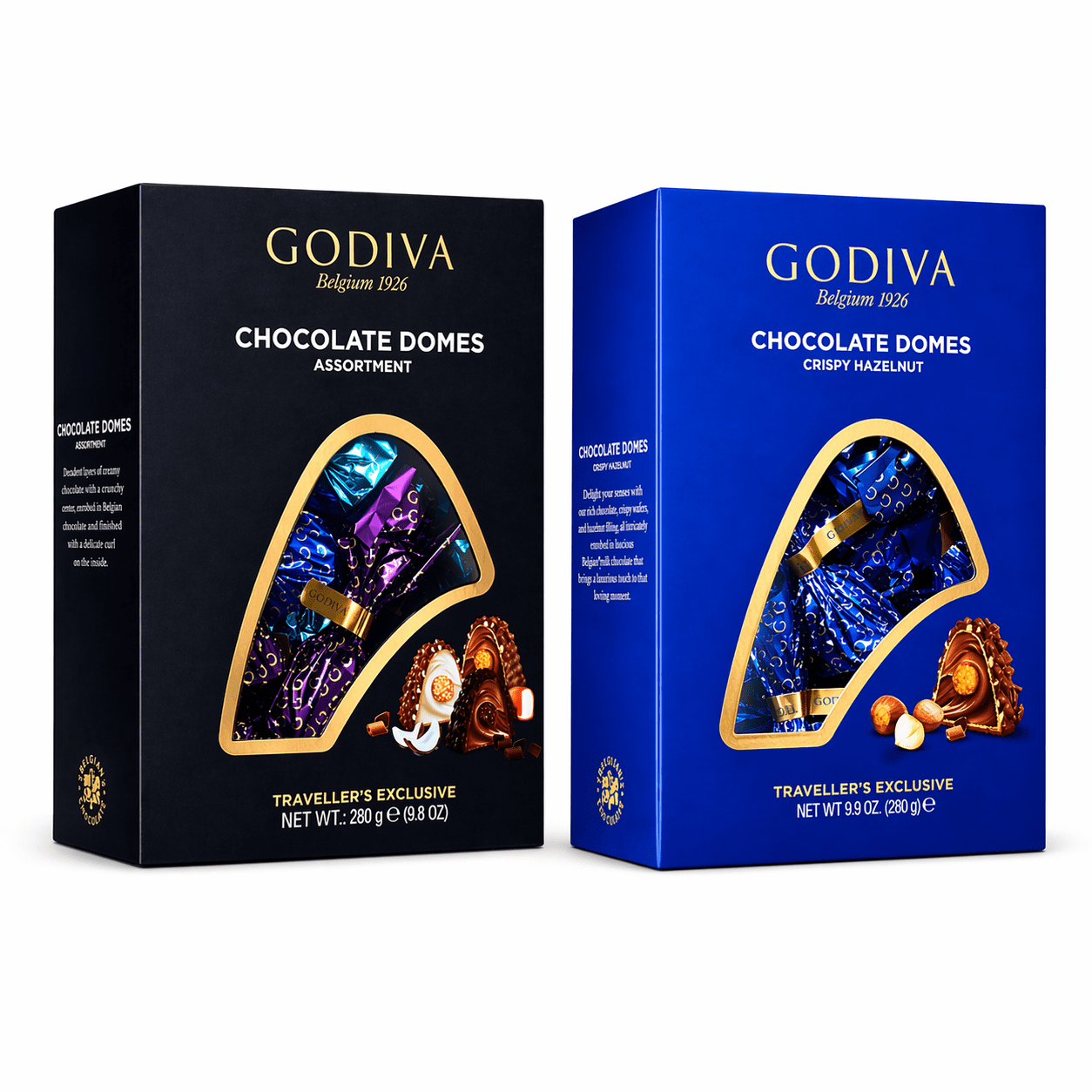 Godiva Assorted Chocolate Hazelnut Domes 180g - 280g - Beehive Chocolate & Gift Malaysia