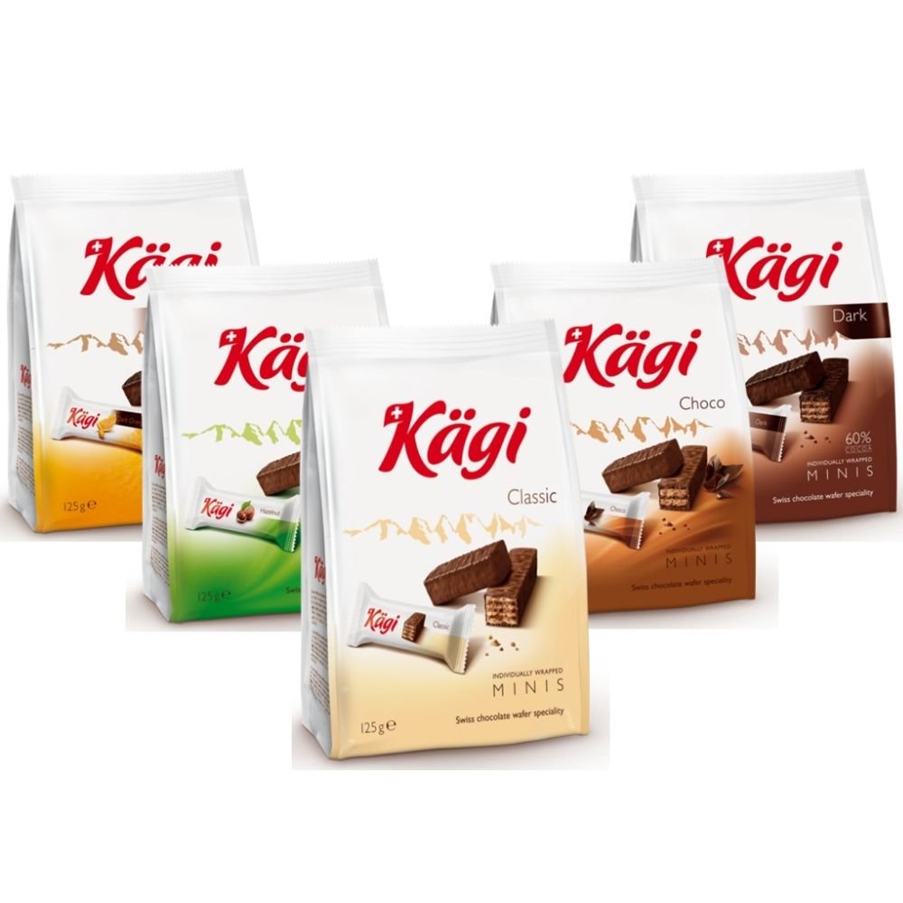Kagi Minis Assorted Swiss Chocolate Wafer 125g - Beehive Chocolate & Gift Malaysia