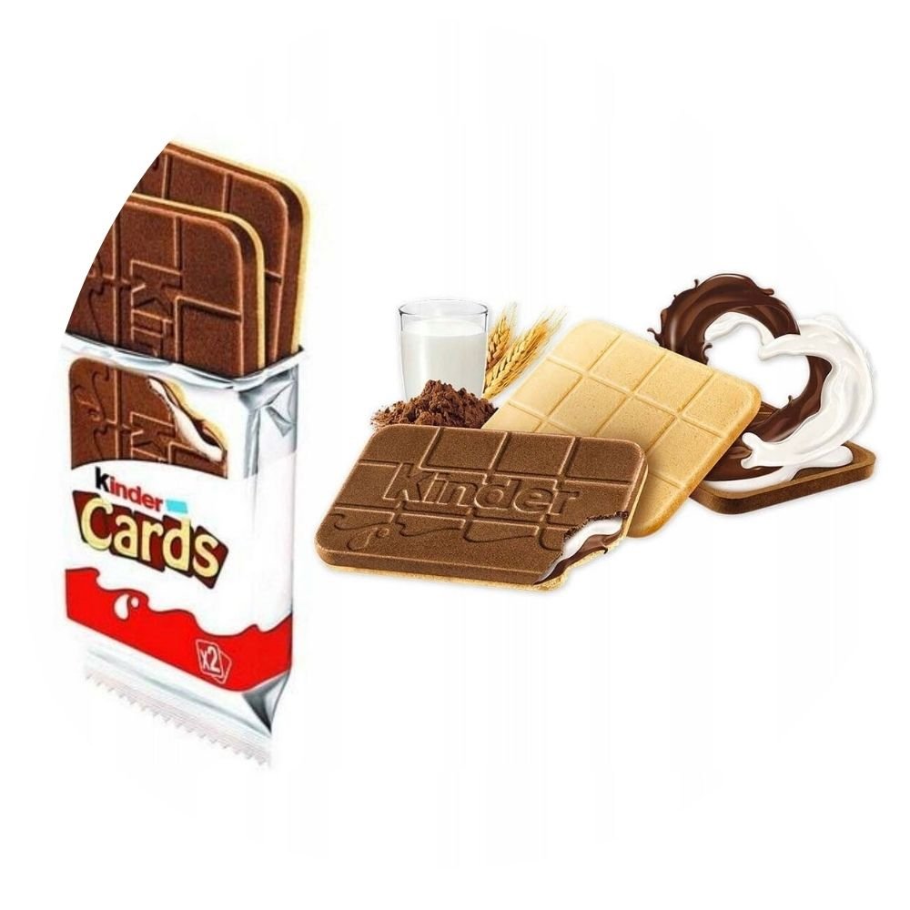 Kinder Card Chocolate Wafer 76.8g - 307g - Beehive Chocolate & Gift Malaysia