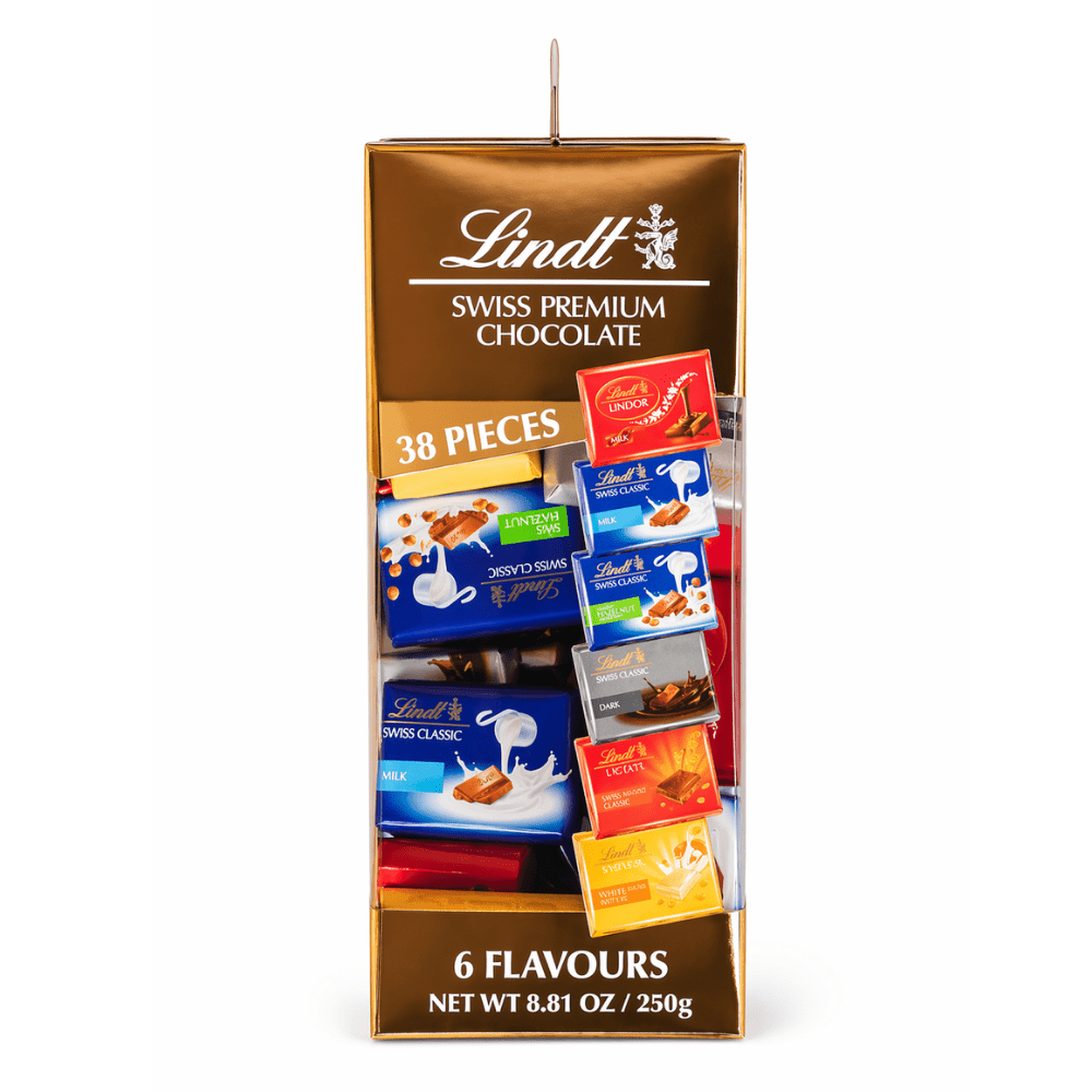 Lindt Swiss Premium Chocolate 6 Flavors Gift Box 250g - Beehive Chocolate & Gift Malaysia
