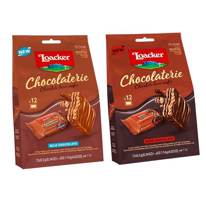 Loacker Chocolaterie Assorted Chocolate Wafer 114g - Beehive Chocolate & Gift Malaysia