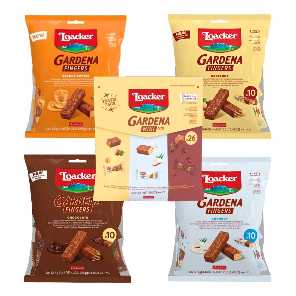 Loacker Gardena Finger Assorted Wafer 125g – 221g - Beehive Chocolate & Gift Malaysia