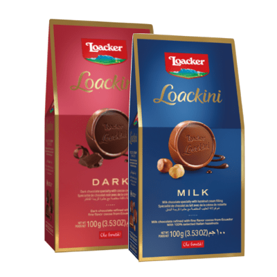 Loacker Loackini Dark Milk Chocolate Wafer 100g - Beehive Chocolate & Gift Malaysia