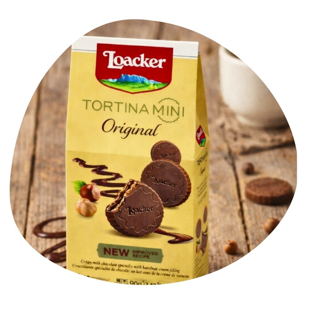 Loacker Tortina Mini Original Chocolate Wafer 90g - Beehive Chocolate & Gift Malaysia