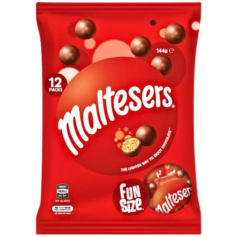 Maltesers Fun Size Chocolate 12 Individually Packed 144g - Beehive Chocolate & Gift Malaysia