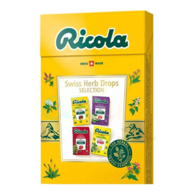 Ricola Sugar Free Assorted 4 Flavours 4x40g 160g - Beehive Chocolate & Gift Malaysia