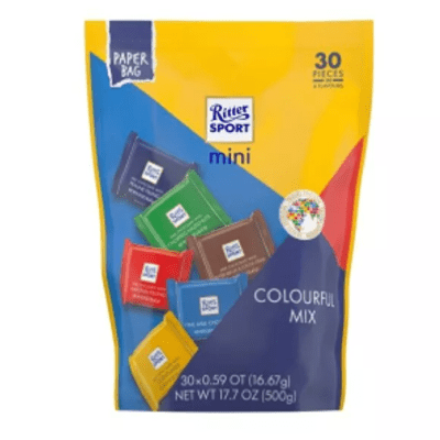 Ritter Sport Mini Mix Chocolate Sharebag 500g - Beehive Chocolate & Gift Malaysia