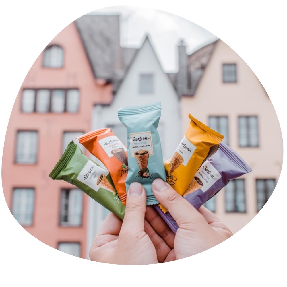 Sorbon Mini Cone Assorted Chocolate 200g - Beehive Chocolate & Gift Malaysia