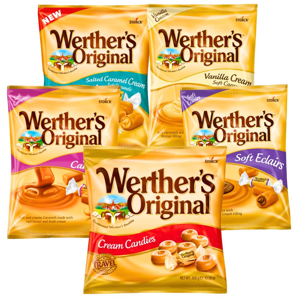 Storck Werthers Assorted Hard Chewy Candies 125g-300g - Beehive Chocolate & Gift Malaysia