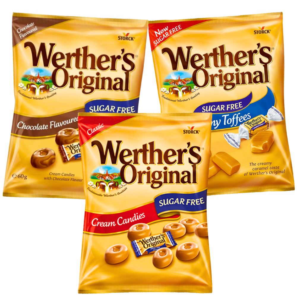 Storck Werthers Sugar Free Assorted Candy 60g-80g - Beehive Chocolate & Gift Malaysia