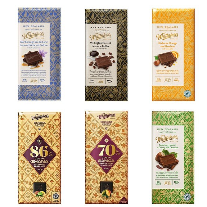 Whittakers Chocolate Assorted 100g - Beehive Chocolate & Gift Malaysia